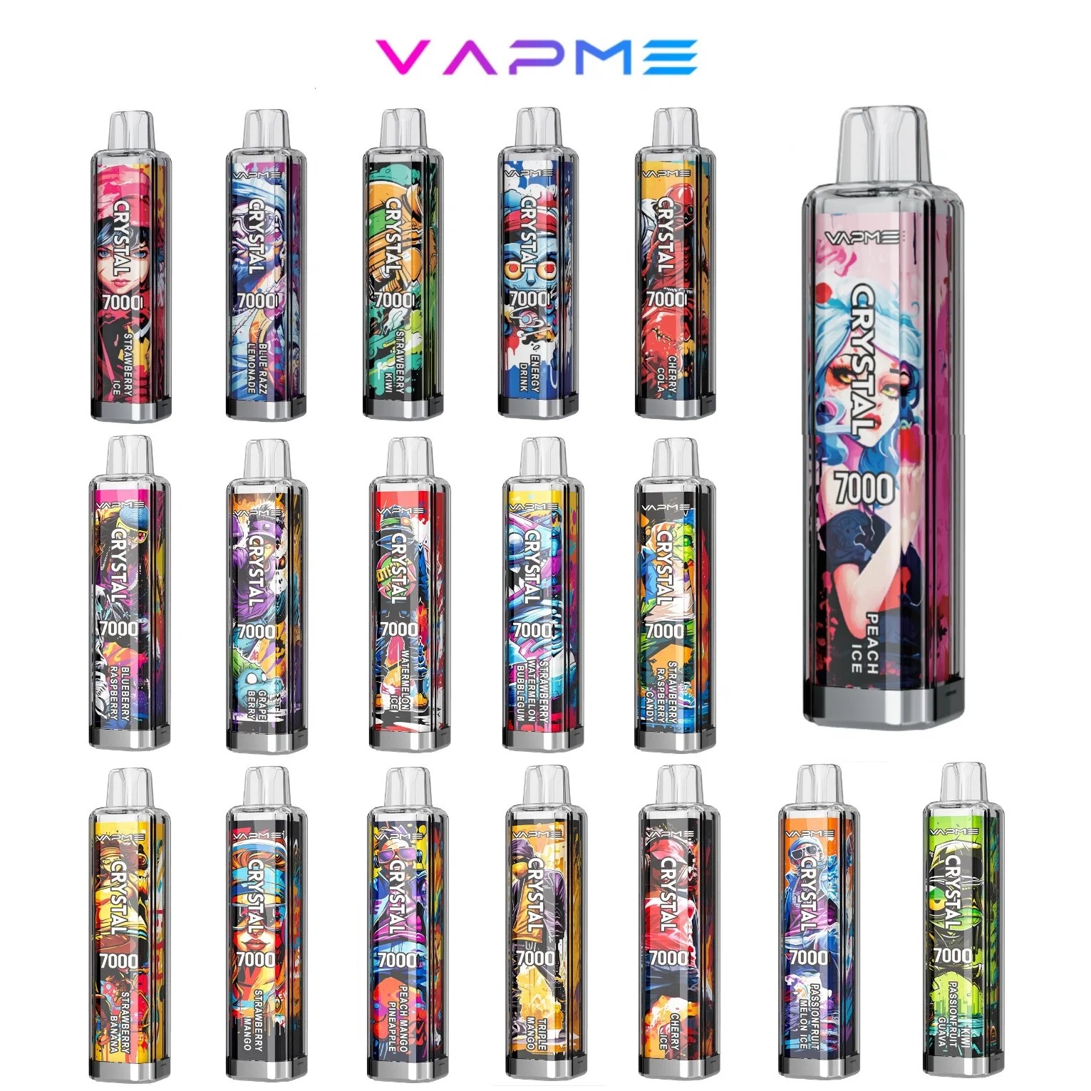 Vapme Crystal 7000 Suihketta Kertakäyttöinen Sähkötupakka