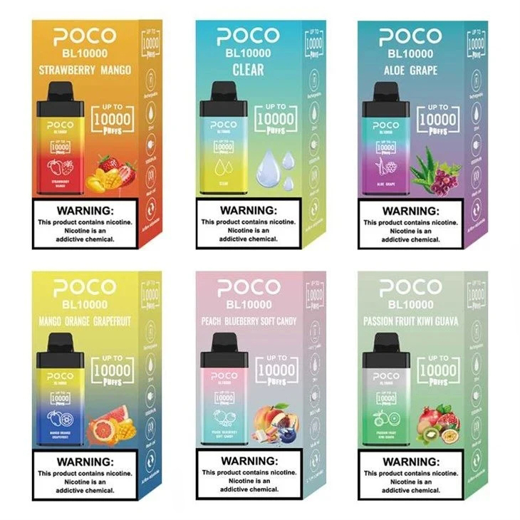 Poco Bl10000 10000 Suihketta Kertakäyttöinen Sähkötupakka (Euroopan osakkeet)