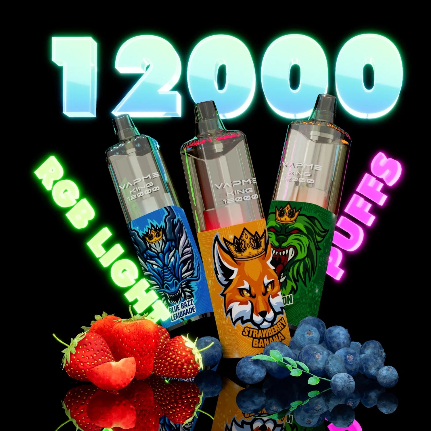 Vapme King 12000 Suihketta Kertakäyttöinen Sähkötupakka