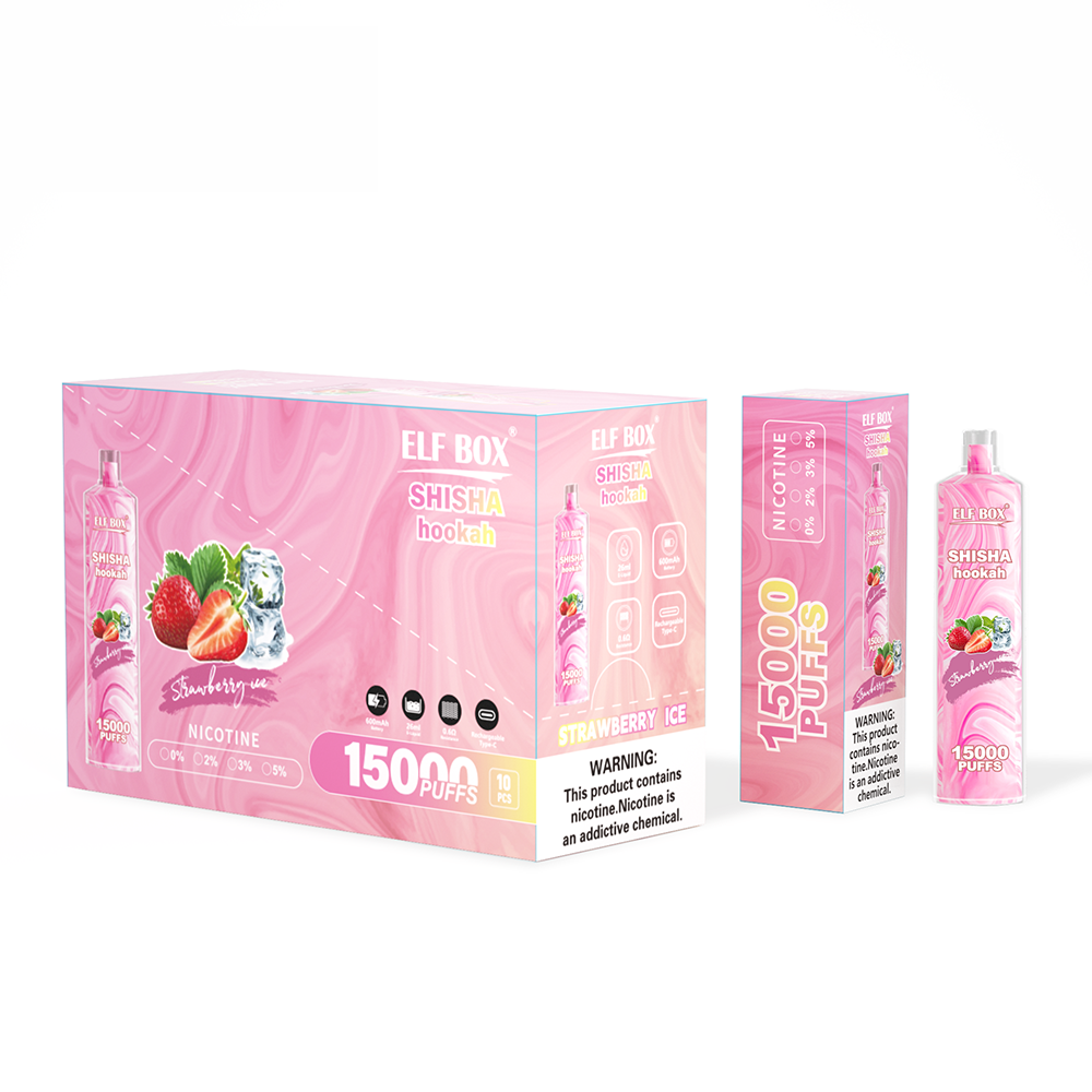 ELF BOX LS15000 Shisha Hookah 15000 Suihketta Kertakäyttöinen Sähkötupakka