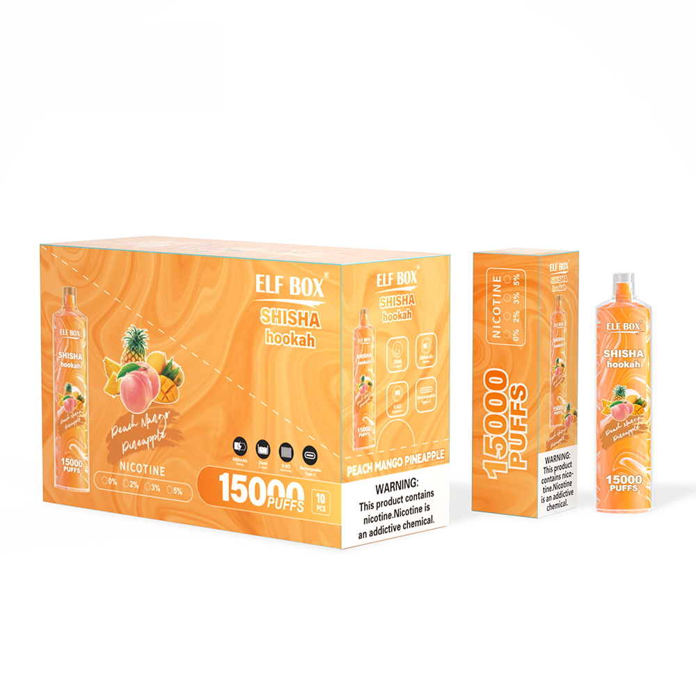 ELF BOX LS15000 Shisha Hookah 15000 Suihketta Kertakäyttöinen Sähkötupakka
