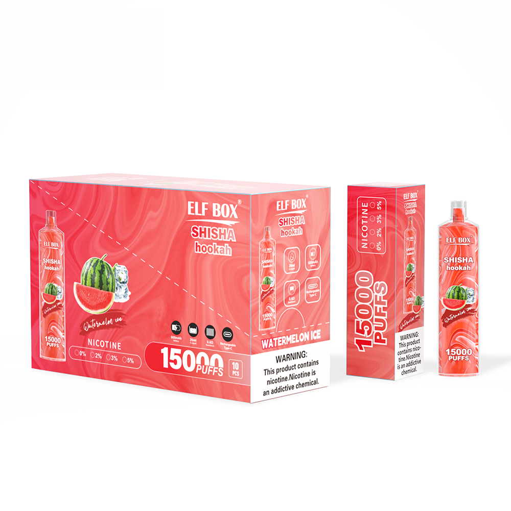 ELF BOX LS15000 Shisha Hookah 15000 Suihketta Kertakäyttöinen Sähkötupakka