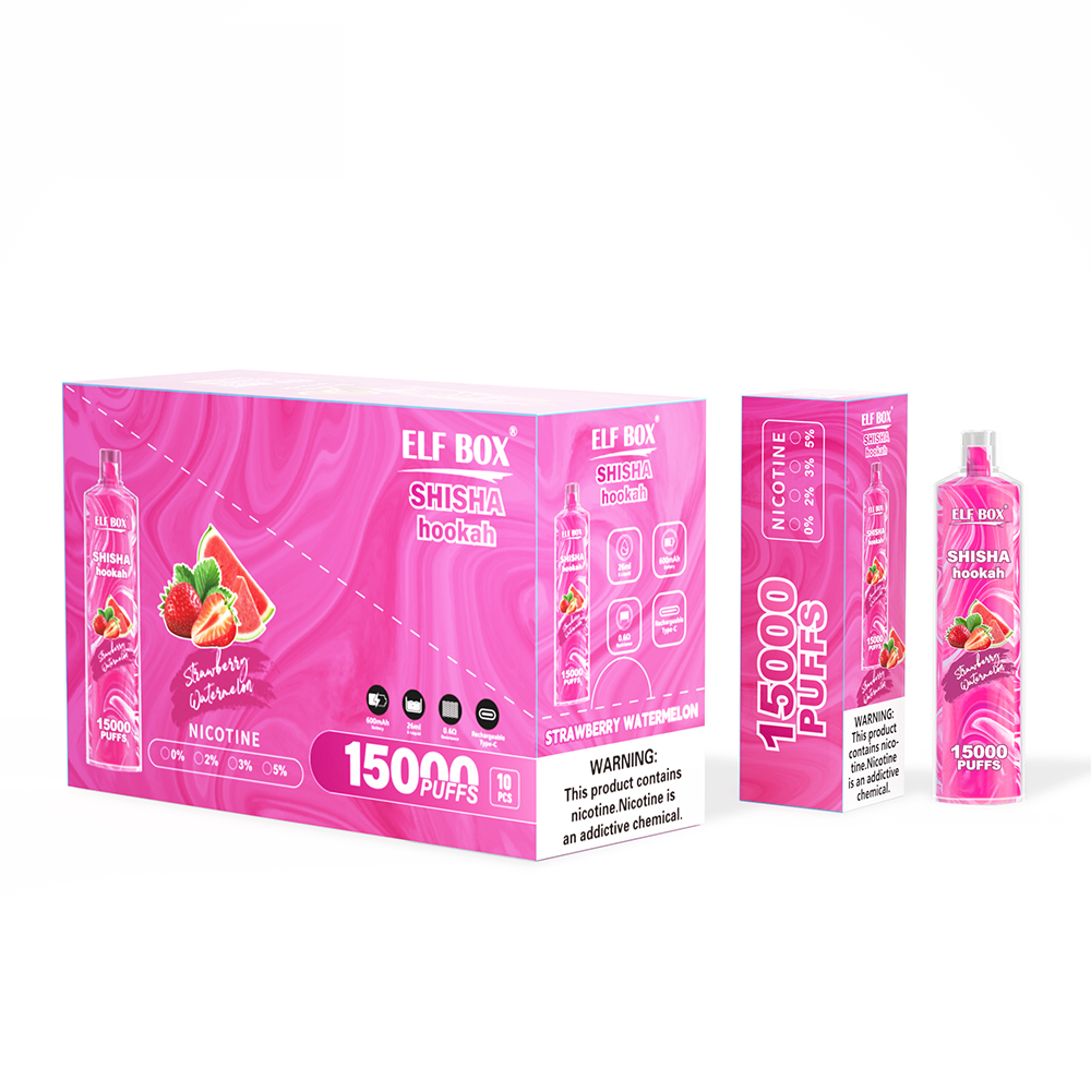 ELF BOX LS15000 Shisha Hookah 15000 Suihketta Kertakäyttöinen Sähkötupakka