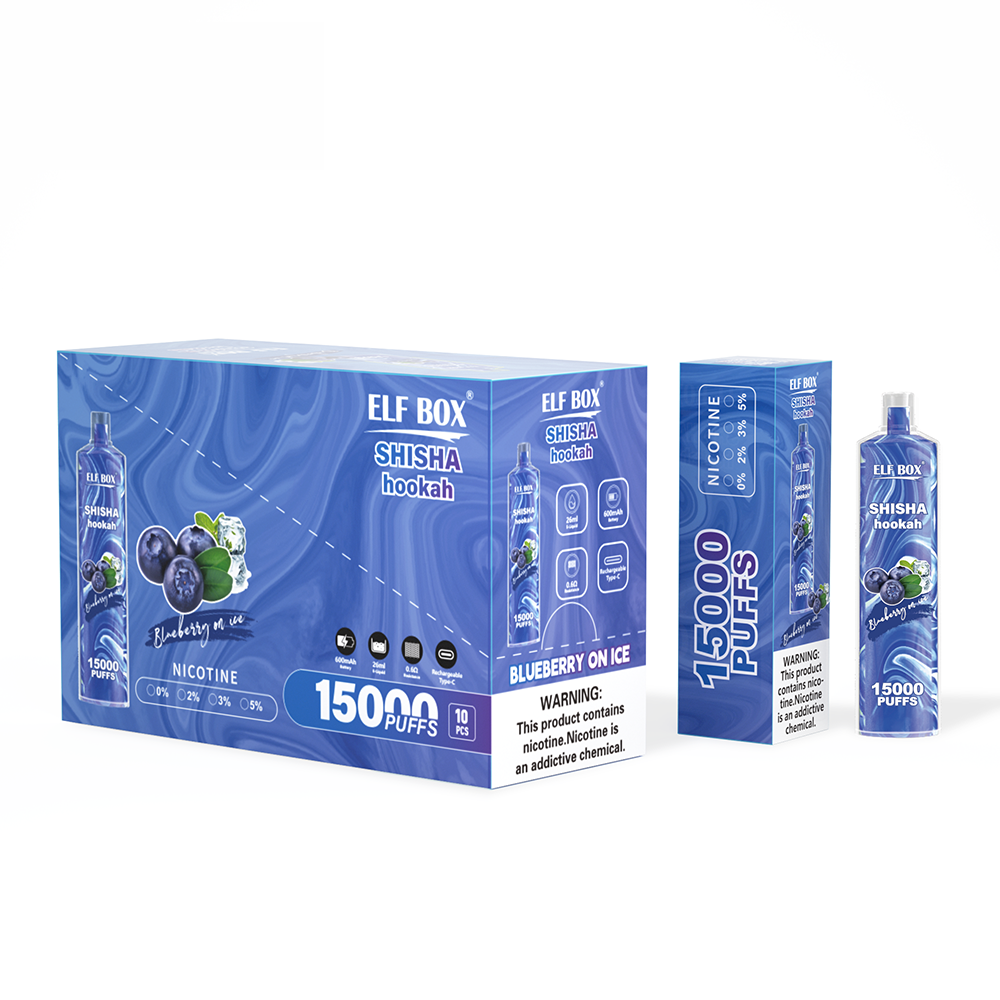 ELF BOX LS15000 Shisha Hookah 15000 Suihketta Kertakäyttöinen Sähkötupakka