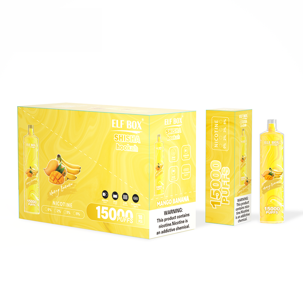 ELF BOX LS15000 Shisha Hookah 15000 Suihketta Kertakäyttöinen Sähkötupakka
