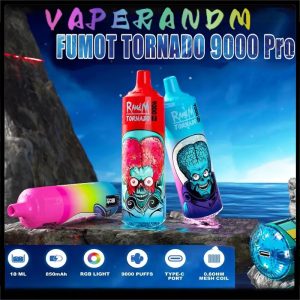 RandM Tornado 9000 Pro 9000 Suihketta Kertakäyttöinen Sähkötupakka