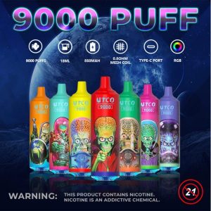 UTCO Tornado 9000 Suihketta Kertakäyttöinen Sähkötupakka